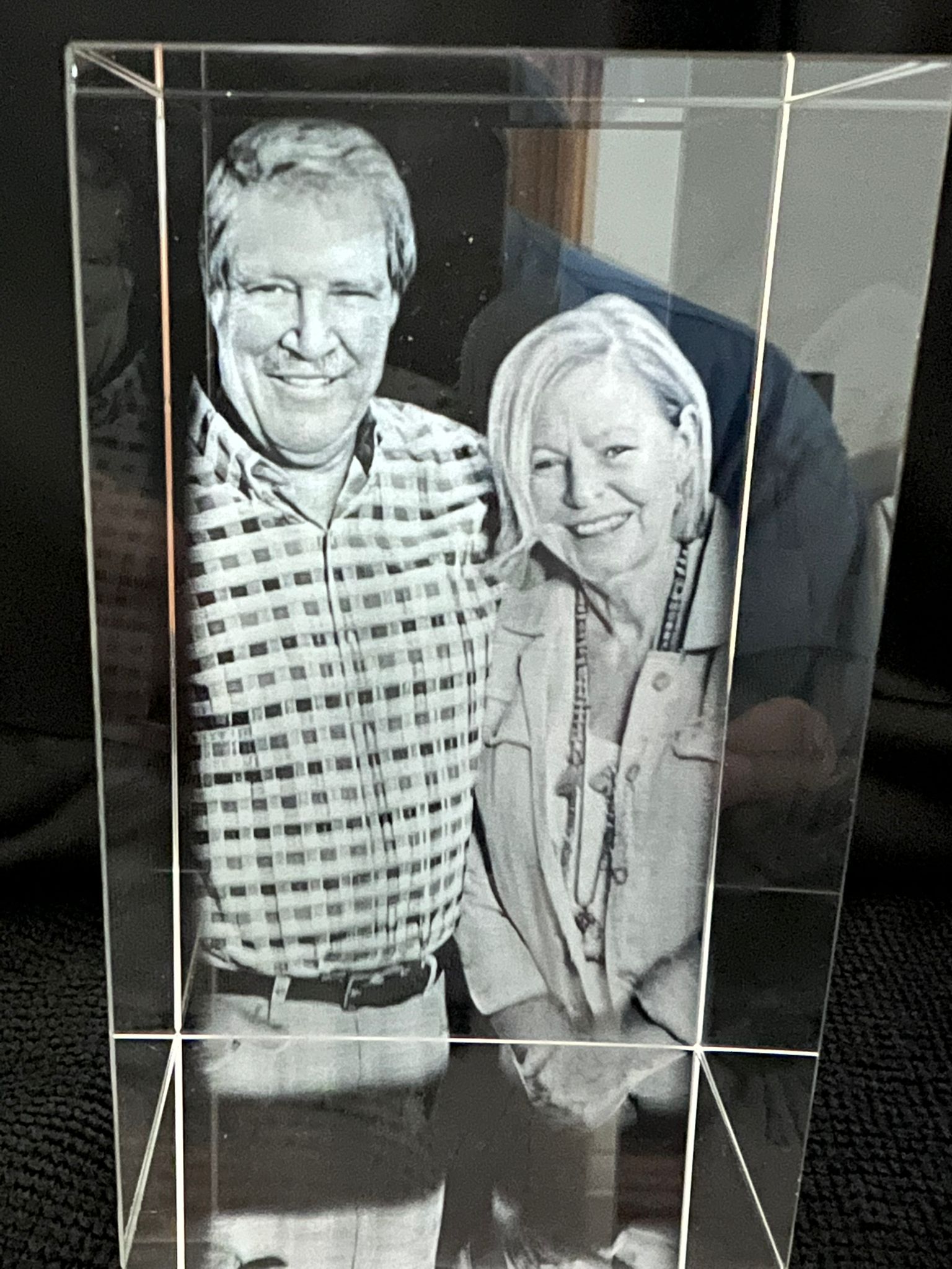 Signature crystal on LED base